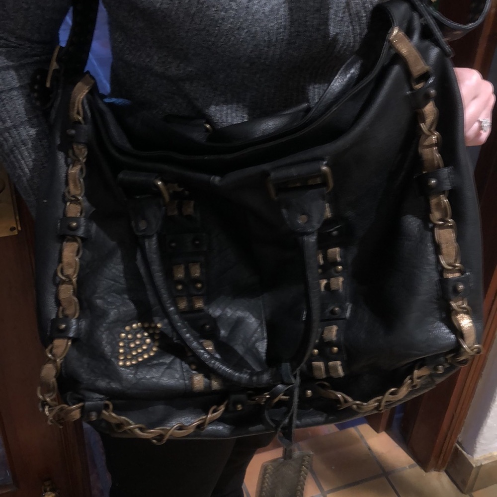 2000s Betsey Johnson Vintage Leather Purse - Picture 2 of 9